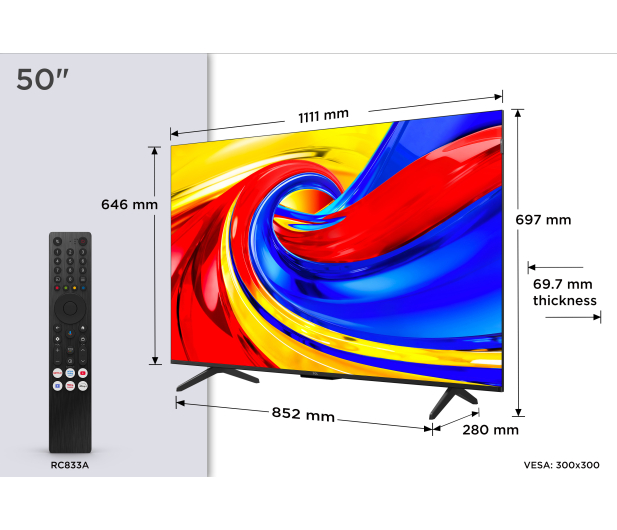 TCL 50P7L 50" QLED GoogleTV - 1528756 - zdjęcie 8